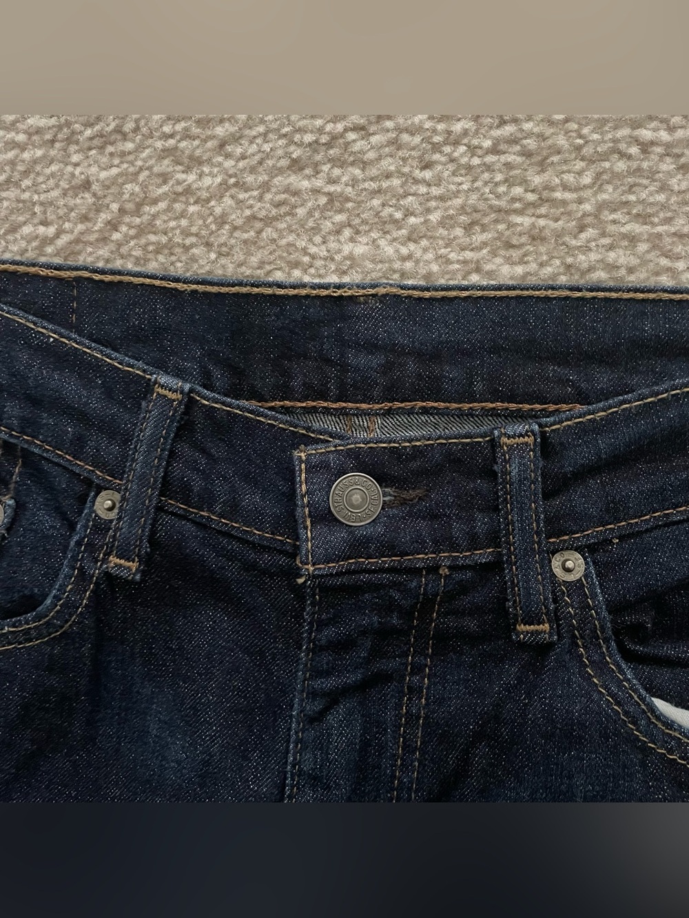 NWOT Levi's Men's 514 Dark Blue Straight-Fit Jeans 32Wx32L - Picture 10 of 14